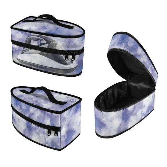 ZUXONGSY Tie Dye Print Steam Iron Bag Portable Iron Case Travel Steamer Bag with Handle Waterproof Iron Storage Holder Iron Accessories, Case Only