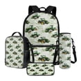 thumbnail image 1 of ZUXONGSY Tractor Print Boys Girls School Bag Set 4 Pcs Backpack with Lunch Box Pencil Case and Water Bottle Holder, Middle School Student Schoolbag Bookbag Set, 1 of 6