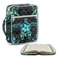 thumbnail image 1 of ZUXONGSY Turtle Hibiscus Flower Print Quilted Bible Case for Women Polynesian Print Bible Protector Large Handbag with Pen Slots Journal Case for Daily Use, 1 of 7