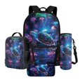 thumbnail image 1 of ZUXONGSY Turtle Jellyfish Print 4 Pcs Kids Backpack Set for Elementary Middle Schools Lightweight Bookbags School Bags with Lunch Box Pen Case and Water Bottle Holder, Casual Daypack for Girls Boys, 1 of 6