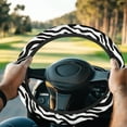 thumbnail image 1 of ZUXONGSY Zebra Print Golf Cart Steering Wheel Covers Car Interior Accessories Club Car Steering Wheel Cover 13 Inch Auto Wheel Cover Golf Cart Club Car Interior Decor Steering Wheel Accessories, 1 of 7