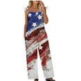 thumbnail image 1 of ZVAVZ Bib Belt, Festival Clothing for Women 4Th of July Jumpsuit Summer Sleeveless Wide Leg Romper Loose Fitting Casual Overalls Boho Jumpsuit, 1 of 4