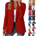 thumbnail image 1 of ZVAVZ Black Oversized Blazer for Women/Jackets Women/Knit Blazer Jackets for Women/Jacket Dress for Women/Women's Business Casual/Business Casual Attire for Women/Black Blazer Dress, 1 of 7