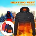 thumbnail image 1 of ZVAVZ Clearance Clothes Under $5.00 Winter Savings! Heated Jacket for Men Women Unisex Winter Warm Heated Clothing 11 Heat Zones Lightweight Zip Windproof Smart Electric Heating Coat, 1 of 7