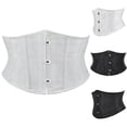 thumbnail image 1 of ZVAVZ Corset Waist Belt for Women Steel Boned Underbust Corset Satin Heavy Duty Waist Training Shaper Cincher Body Corset White,XL, 1 of 4