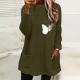 thumbnail image 1 of ZVAVZ Orders Placed Plus Size Fuzzy Fleece Tops for Women Cute Graphic Print Sweater Long Sleeve Thermal Pajamas Tops Thicken Warm Crewneck Sherpa Pullovers, 1 of 4