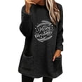 thumbnail image 1 of ZVAVZ Plus Size Fuzzy Fleece Tops for Women Cute Graphic Print Sweater Long Sleeve Thermal Pajamas Tops Thicken Warm Crewneck Sherpa Pullovers, 1 of 3