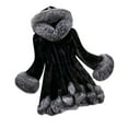 thumbnail image 1 of ZVAVZ Winter Coats for Women Fashion Faux Fur Warm Jacket Plus Size Casual Outerwear Long Sleeve Fleece Hooded Overcoat, 1 of 6