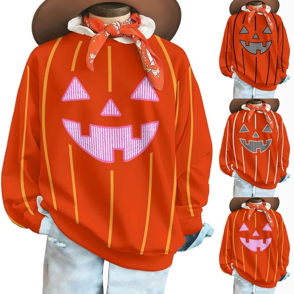 yoeyez Womens Oversized Sweatshirts Fleece Halloween Crewneck Sweatshirt Comfy Fall Warm Fashion Pullover Tops Black,L