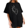 thumbnail image 1 of ZVAVZ Womens Tunic Tops To Wear with Leggings, Women's Blouse Spring 2024 Trendy Tunic Crew Neck Short Sleeve Tees Shirts, 1 of 5