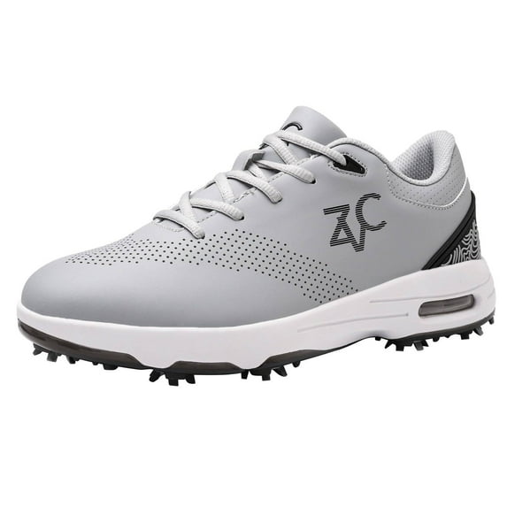 ZVC Spiked Men's Golf Shoes Waterproof Lightweight Professional Outdoor Golf Sport Sneakers