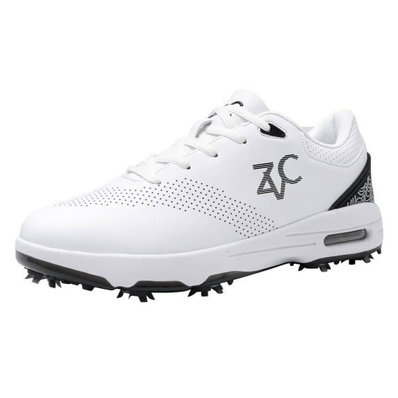 ZVC Spiked Men's Golf Shoes Waterproof Lightweight Professional Outdoor Golf Sport Sneakers