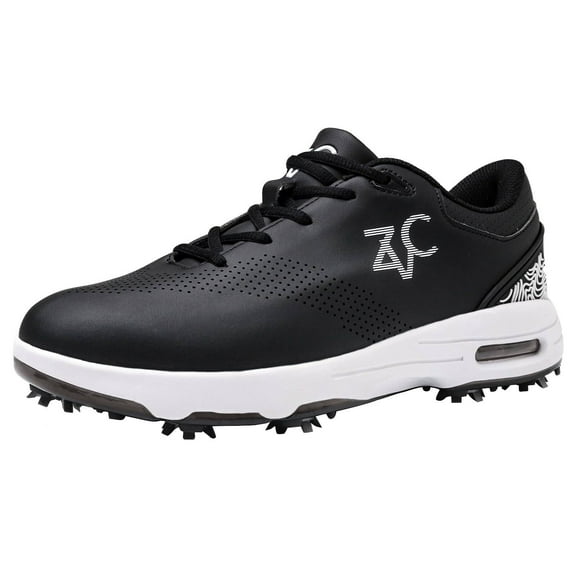 ZVC Spiked Men's Golf Shoes Waterproof Lightweight Professional Outdoor Golf Sport Sneakers