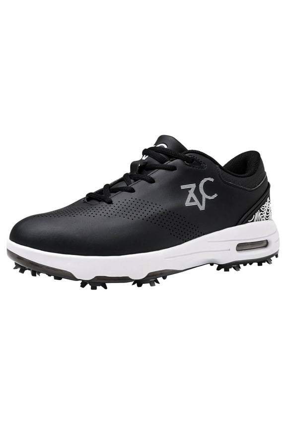 ZVC Spiked Men's Golf Shoes Waterproof Lightweight Professional Outdoor Golf Sport Sneakers