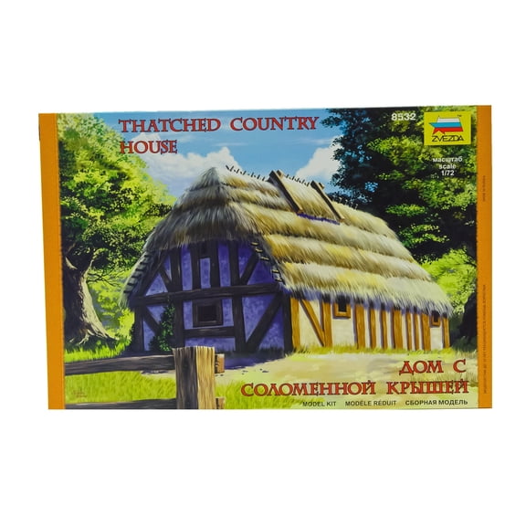 ZVEZDA European Thatched Country House 1:72 - Model Kit Z8532