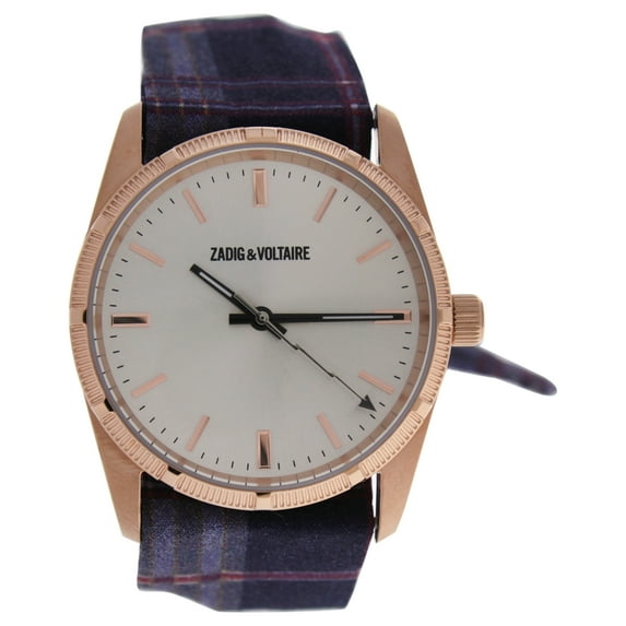 ZVF203 Rose Gold/Purple Multicolor Cloth Bracelet Watch