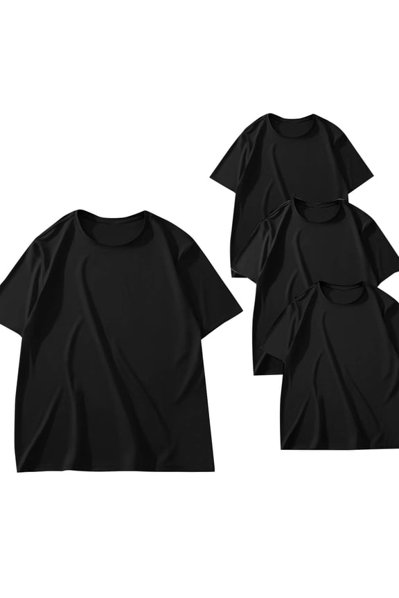 ZVNAΖH 3 Packs Althletic T-shirts, Mens Short Sleeve Crew Neck T-Shirt Breathable Oversized Tee Althletic Exercise Basic Workout Tops