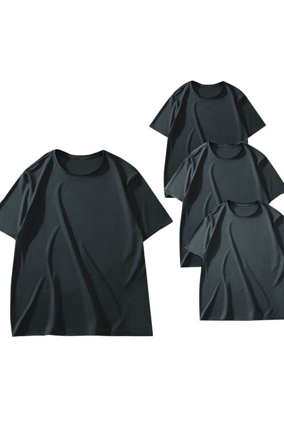 ZVNAΖH 3 Packs Althletic T-shirts, Mens Short Sleeve Crew Neck T-Shirt Breathable Oversized Tee Althletic Exercise Basic Workout Tops