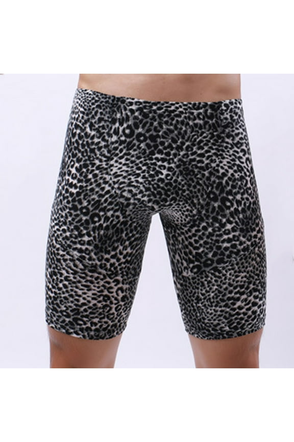 ZVNAΖH Boxers for Men, Mens Underwear Boxer Briefs Clearance, Men's Denim Printed Middle Waist Sexy Medium Length Boxer Briefs