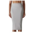 thumbnail image 1 of ZVNAΖH Skirts for Women Summer Skirts High Waist Wrap Hip Skirt Casual Sports Elastic Skin-friendly Split Yoga Skirt, 1 of 9