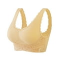 thumbnail image 1 of ZVNAΖH Crossover Closure Bras for Women, Plus Size Adjustable Lace Printed Comfortable Bras, Wireless Breathable Bras, 1 of 6