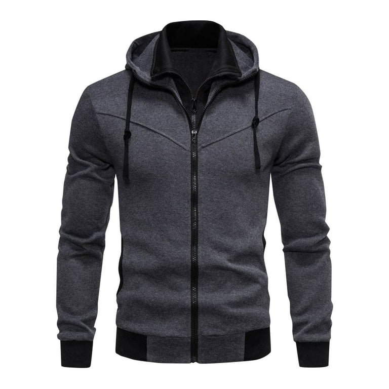 ZVNAΖH Hooded Sweatshirts for Men, Full Zip Up Hoodies for Men - Main Image