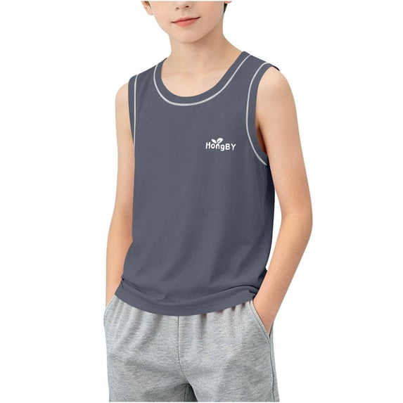 ZVNAΖH Kids Boys' Modal Sleeveless Vest, Breathable Soft Tank Top for Layering, Sleepwear & Casual Wear (3-15Y)