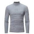 thumbnail image 1 of ZVNAΖH Men Winter Warm Long Sleeve T Shirts Mock Turtleneck Slim Fit Tops Casual Solid Color Super Soft Undershirt, Sizes S-XXL, 1 of 5