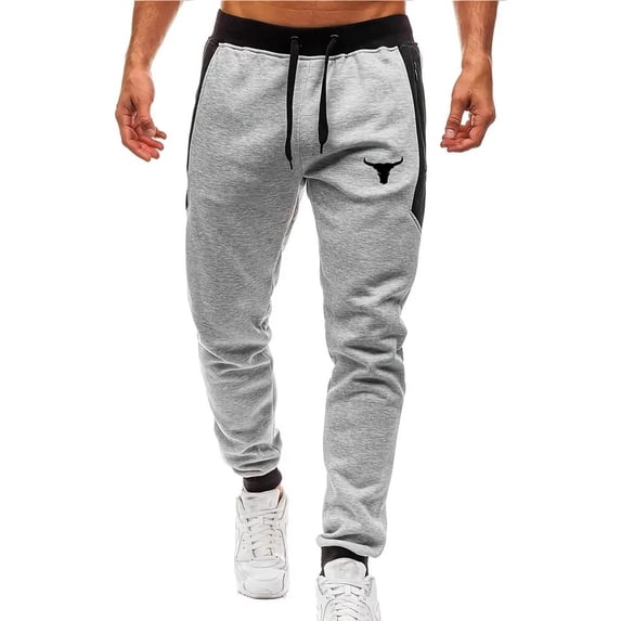 ZVNAΖH Men's Athletic Pants Running Workout Joggers Lightweight Gym Jogging Track Casual Fleece Sweatpants with Zipper Pockets