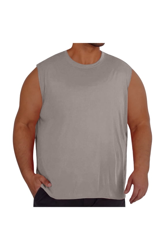 ZVNAΖH Men's Big and Tall Tank Tops Quick Dry Muscle Workout Sleeveless T Shirts Summer Gym Active Undershirts, L-5XL
