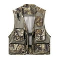 thumbnail image 1 of ZVNAΖH Men's Camouflage Outdoor Work Safari Fishing Travel Photo Cargo Vest Multi Pockets Breathable Waistcoat Jacket, 1 of 4