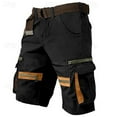 thumbnail image 1 of ZVNAΖH Men's Cargo Shorts Relaxed Fit, Cotton Twill Work Shorts, Outdoor Lightweight Casual Shorts with Multi Pockets No Belt, 1 of 4
