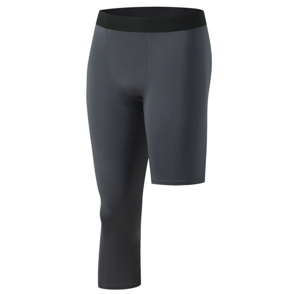 ZVNAΖH Men's Compression Pants Single Leg Tight Sports Long Pants for Basketball Base Layer Leggings