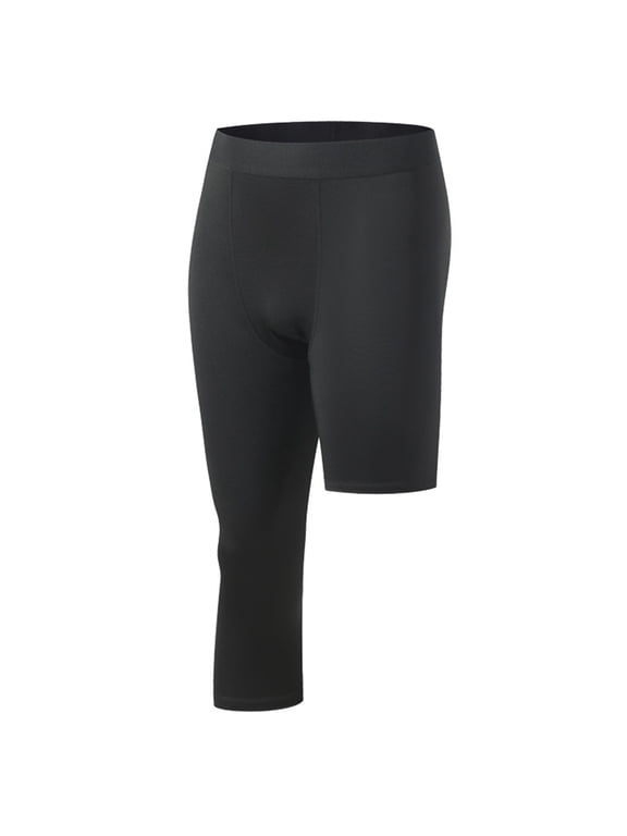 ZVNAΖH Men's Compression Pants Single Leg Tight Sports Long Pants for Basketball Base Layer Leggings