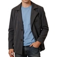 thumbnail image 1 of ZVNAΖH Men's Corduroy Blazer Jacket, Two-Button Notch Lapel Casual Sport Coat with Buttoned Chest Pocket, Long Sleeve Relaxed Outerwear, S-3XL, 1 of 9
