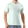 thumbnail image 1 of ZVNAΖH Men's Crew Neck Short Sleeve Workout Quick Dry Shirts Moisture Wicking Athletic Running Casual Active Sports Shirts, 1 of 6