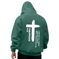 thumbnail image 1 of ZVNAΖH Men's Cross Print Hoodies Pullover Soft Hooded Sweatshirts Long Sleeve Casual Hoodies with Drawstring & Pocket, 1 of 7