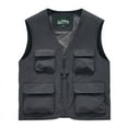 thumbnail image 1 of ZVNAΖH Men's Fishing Vest Utility Detachable Summer Vests with Pockets for Safari Travel Outdoor Work Photo Cargo Fly, 1 of 2