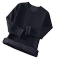 thumbnail image 1 of ZVNAΖH Men's Fleece Lined Crewneck Base Layer Top, Thermal Long Sleeve Stretch Shirt, Winter Warm Gym Workout Tee, M-5XL, 1 of 8
