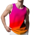 thumbnail image 1 of ZVNAΖH Men's Gradient Tank Tops Blend Cotton Knit Sleeveless Shirt Moisture Wicking Casual Gym Workout Shirts Cooling Muscle Tee Shirt, 1 of 7
