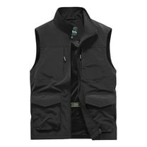 ZVNAΖH Men's Lightweight Vest Outdoor Windbreaker Vest Jacket For Golf Safari Travel Fishing Hiking Vest