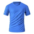 thumbnail image 1 of ZVNAΖH Men's Short Sleeve UPF 50+ T-Shirts Rash Guard Quick Dry Sun Protection SPF Shirts Swim Athletic Workout Top Tee, 1 of 7