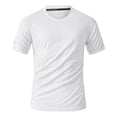 thumbnail image 1 of ZVNAΖH Men's Short Sleeve UPF 50+ T-Shirts Rash Guard Quick Dry Sun Protection SPF Shirts Swim Athletic Workout Top Tee, 1 of 7