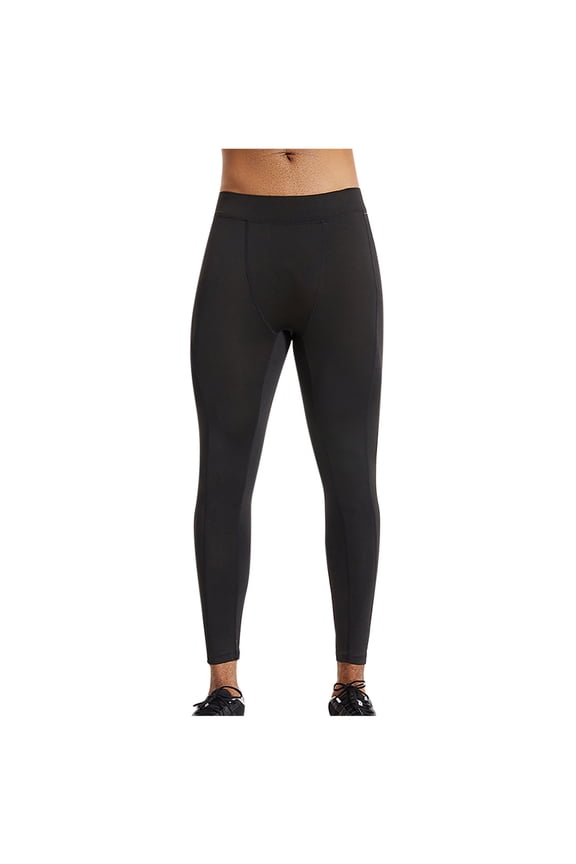 ZVNAΖH Men's Solid Athletic Compression Pants Tights Sports Workout Leggings Pant