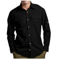 thumbnail image 1 of ZVNAΖH Men's UPF 50+ UV Sun Protection Shirt, Long Sleeve Hiking Fishing Shirt Cooling Quick Dry for Safari Travel, 1 of 8