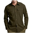thumbnail image 1 of ZVNAΖH Men's UPF 50+ UV Sun Protection Shirt, Long Sleeve Hiking Fishing Shirt Cooling Quick Dry for Safari Travel, 1 of 8