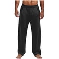 thumbnail image 1 of ZVNAΖH Men's Wide Leg Barrel Sweat Pants Fleece Baggy Hidden Drawstring Sweatpants Lounge Athletic Gym Pants with Pockets, S-2XL, 1 of 9