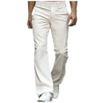 thumbnail image 1 of ZVNAΖH Mens Corduroy Flared Pants 60s 70s Vintage Bell Bottom Stretch Fit Classic Comfort Flared Leg Disco Pants, 1 of 3