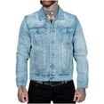 thumbnail image 1 of ZVNAΖH Mens Denim Jackets Casual Regular Fit Button Down Long Sleeve Jean Trucker Jacket Vintage Motorcycle Jacket, 1 of 6