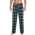thumbnail image 1 of ZVNAΖH Mens Fleece Plaid Pajama Pants Warm Lounge Sleep Bottoms with Pockets & Drawstring, 1 of 2